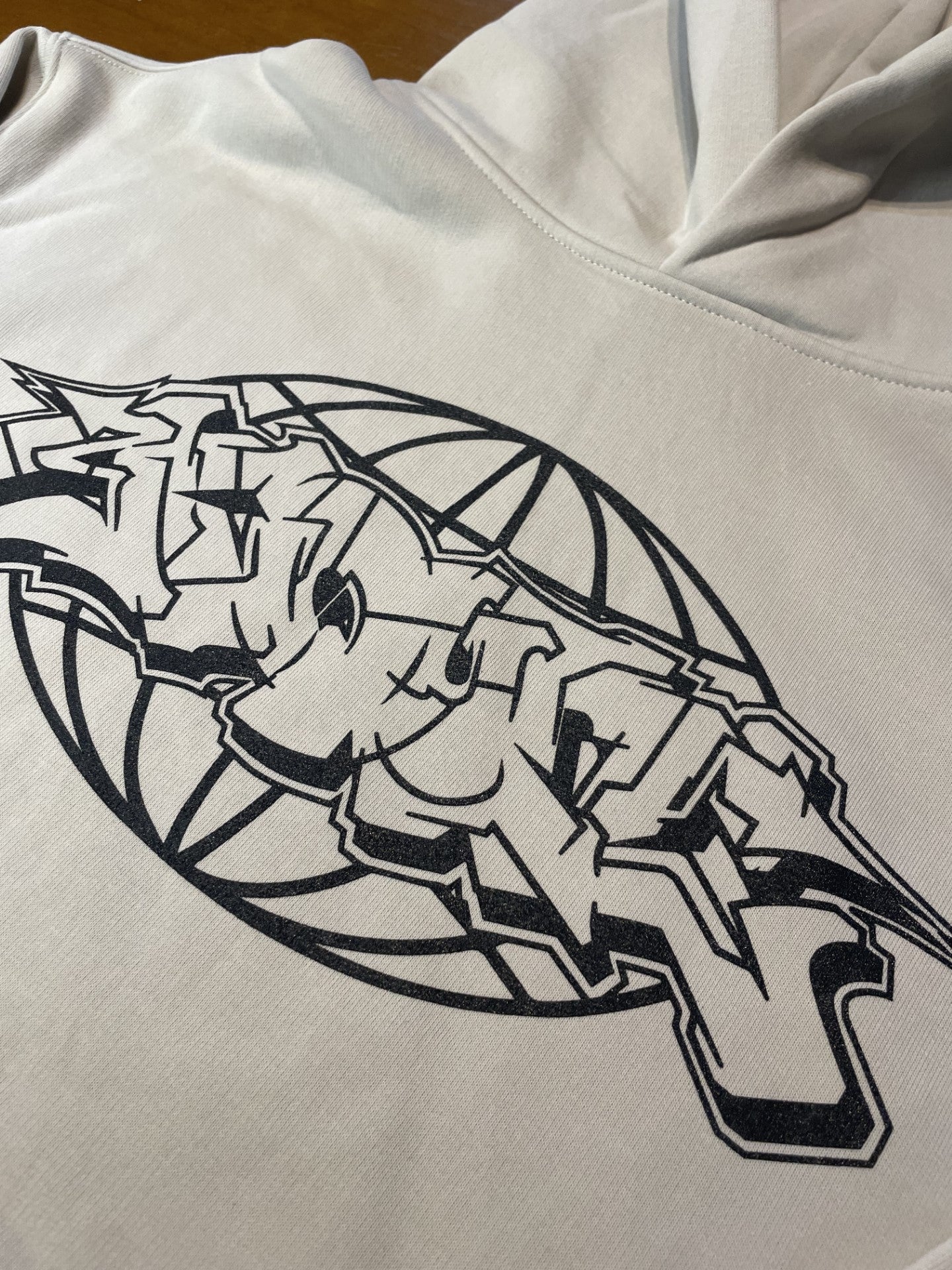 Acquit 'Bone & Black' Relax Hoodie