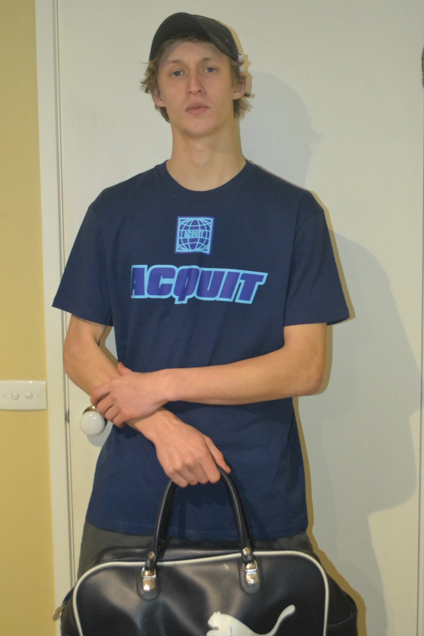 Acquit Navy Blue ‘Tag Tee’