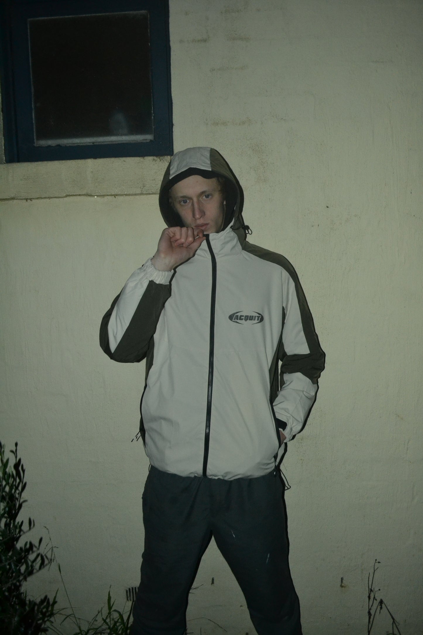 Acquit White & Olive ‘Winter Jacket’