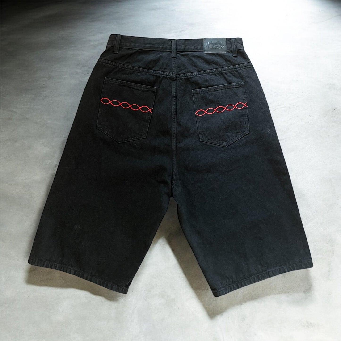 Black Denim Jorts