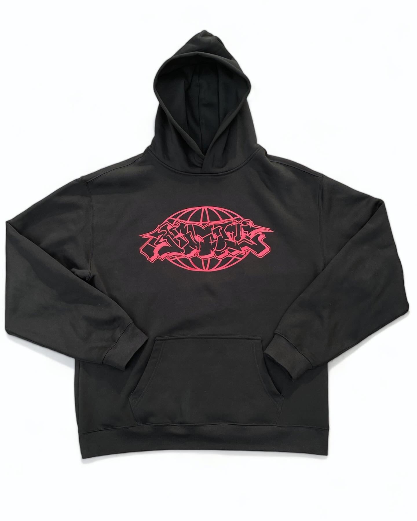 Acquit 'Black & Red' Relax Hoodie